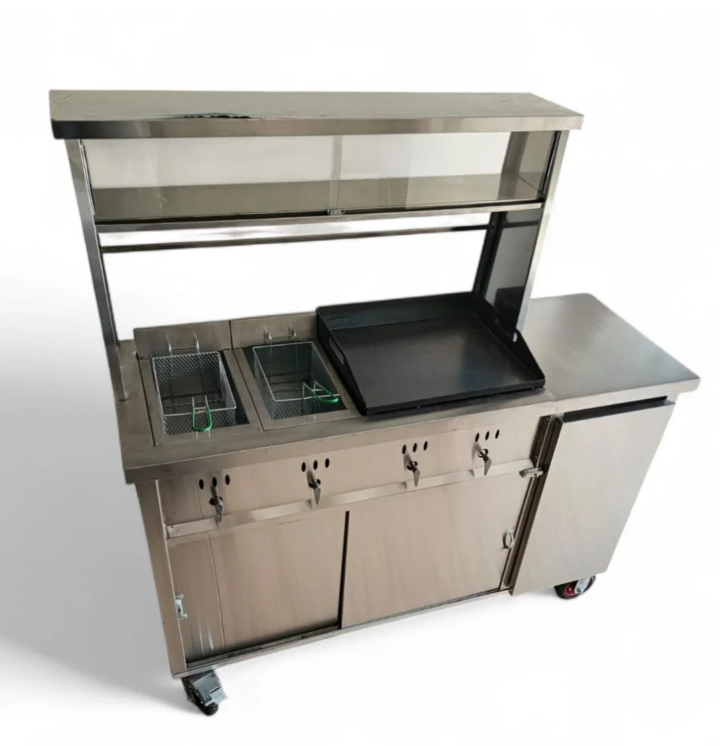 Carros de comidas en acero inoxidable